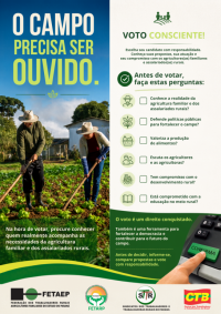 Ilustração em miniatura da áudio Presidente da FETAEP afirma que campanha pelo voto consciente atingiu seu propósito