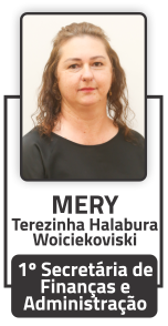 Mery Terezinha Halabura Woiciekoviski - 1º Secretária de Finanças e Administração da FETAEP
